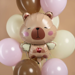 Шар (27''/69 см) Фигура, Капибара с крылышками, 1 шт., 26410