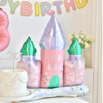 Шар 3D (34''/86 см) Фигура на подставке, Замок принцессы, 1 шт. в уп., 23543