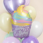 Шар (23''/58 см) Фигура, Нежный капкейк, 1 шт., 27198