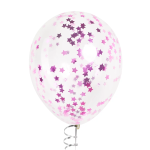 Конфетти фольга Звезда, Розовый, Металлик, 1,5 см, 50 г., 6015208