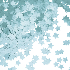 Конфетти фольга Звезда, Голубой, Хром, 1,5 см, 50 г., 6015451