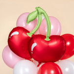 Шар (33''/84 см) Фигура, Вишня, Красный, Сатин, 1 шт., 27542