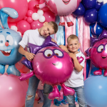 Шар (38''/97 см) Фигура, Смешарики, Ежик, 1 шт. в уп., 515102