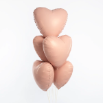Шар (19''/48 см) Сердце, Мистик, Румяна, Сатин, 1 шт., 222131