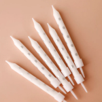 Свечи Стильный микс, Металлик, 0,75*8 см, 10 шт. с держат., 802962