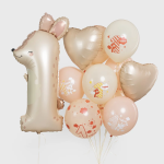 Шар (38''/97 см) Цифра, 1 Зайка, 1 шт. в уп., 851-P