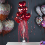 Набор шаров с клапаном (9''/23 см) Мини-сердце, Красный, 5 шт. в уп., 756249 Набор шаров с клапаном (9''/23 см) Мини-сердце, Красный, 5 шт. в уп., 756249