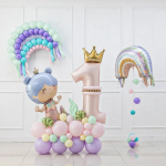 Шар (27''/69 см) Фигура, Радуга для Русалочки, 1 шт., 23673