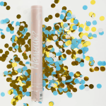 Пневмохлопушка (16/40 см), Гендер Пати, Это Мальчик, Круги фольга и тишью, Белый/Голубой/Золото, 1 ш, 923008