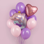 Шар (27''/69 см) Фигура, Волшебный дельфин, Голография, 1 шт. в уп., G72195RH-P