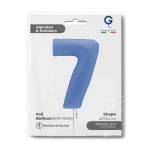 Шар (40''/102 см) Цифра, 7, Голубой Лотос, Матовый, 1 шт. в уп., 400700MLUB-P
