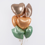 Шар (18''/46 см) Сердце, Золото Калифорнии, 1 шт., 18027CLG