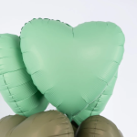 Шар (18''/46 см) Сердце, Мятный, Матовый, 1 шт., 201500MM