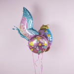 Шар (29''/74 см) Фигура, Божья коровка, Розовый, 1 шт., 21723