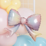 Шар (14''/36 см) Мини-фигура, Бант, Градиент, 1 шт., 19514