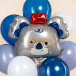 Шар (29''/74 см) Фигура, Коала в колпачке, 1 шт., 27545