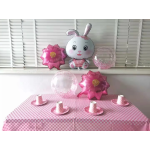 Шар (21''/53 см) Цветок, Георгина, Розовый, 1 шт., 19831