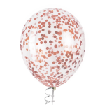 Конфетти фольга Круг, Розовое Золото, Металлик, 1 см, 50 г., 6015246