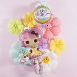 Шар (43''/109 см) Цветок, Ромашка Улыбка, Желтый, 1 шт. (цв.этик.), 23232S