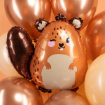 Шар (21''/53 см) Фигура, Милый Бобр, 1 шт. в уп., 24597P