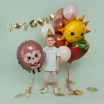 Шар (31''/79 см) Фигура, Солнце, 1 шт., 901843