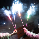 Бенгальский огонь для улицы, Цветные искры, 55 сек, Ассорти, 30 см, 8 шт., JFB03m/01