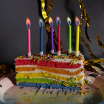 Свечи Цветное пламя, Ассорти, 0,5*6 + 3 см, 6 шт. с держат., 802942