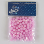 Декоративное украшение Помпончики, 1 см. Розовый, 100 шт., 6231517