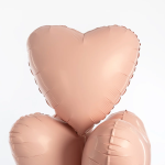 Шар (19''/48 см) Сердце, Мистик, Румяна, Сатин, 1 шт., 222131