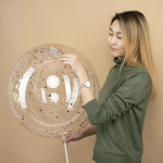 Шар (36''/91 см) Сфера, Deco Bubble (синяя упаковка), Прозрачный, Кристалл, 1 шт. в уп., 550178