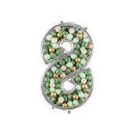 Шар (65''/165 см) Цифра, 8 Каркасная, 1 шт. в уп., 131378