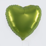 Шар (18''/46 см) Сердце, Зеленый чай, Сатин, 1 шт., 180000SMTL