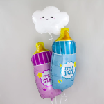 Шар (29''/74 см) Фигура, Бутылочка для малышки, Розовый, 1 шт., 15098