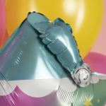 Шар (24''/61 см) Звезда, Звездочка в колпачке, 1 шт., 24592