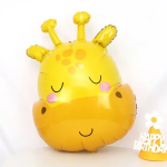 Шар (29''/74 см) Фигура, Голова, Милый Жираф, 1 шт., 21905