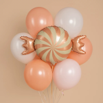 Шар (27''/69 см) Фигура, Конфета, Розовый, Сатин, 1 шт., 24765