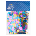 Конфетти фольга Круг, Праздничный микс, Металлик, 1 см, 50 г., 6015304