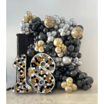 Шар (65''/165 см) Цифра, 8 Каркасная, 1 шт. в уп., 131378