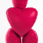 Шар (19''/48 см) Сердце, Мистик, Viva Magenta, Сатин, 1 шт., 222537