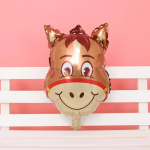 Шар с клапаном (14''/36 см) Мини-фигура, Голова, Милая Лошадка, 1 шт., 16508