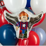 Шар (21''/53 см) Фигура, Блоки, Крылатый герой, 1 шт. в уп., 23115P