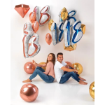 Шар 3D (18''/46 см) Сфера, Яркое золото, 1 шт., 74112G5