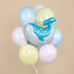 Шар (24''/61 см) Фигура, Кит в колпачке, 1 шт., 27471