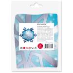 Шар с клапаном (14''/36 см) Мини-фигура, Снежинка, Голубой, 5 шт. в уп., 180672P5