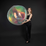 Шар 3D (60''/152 см) Сфера, Прозрачный, Хамелеон, 1 шт. в уп., 24926