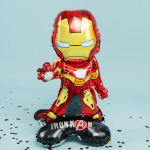 Шар 3D (23''/58 см) Фигура на подставке, Железный человек, 1 шт. в уп., 24504