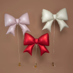 Шар (39''/99 см) Фигура, Бант, Розовый, Сатин, 1 шт. в уп., 26456