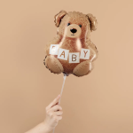 Шар (14''/36 см) Мини-фигура, Плюшевый мишка для малыша, 1 шт., 19548G