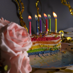 Свечи Цветное пламя, Ассорти, 0,5*6 + 3 см, 6 шт. с держат., 802942