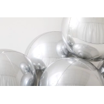 Шар 3D (18''/46 см) Сфера, Серебро, 1 шт., 74109S